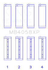 King Nissan VQ35DE Performance Main Bearing Set - Size STDX King Engine Bearings Bearings  AXOPROS
