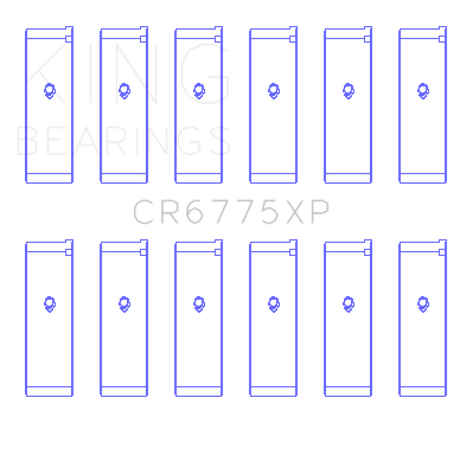 King Nissan VQ35DE Performance Rod Bearing Set - Size STDX King Engine Bearings Bearings  AXOPROS