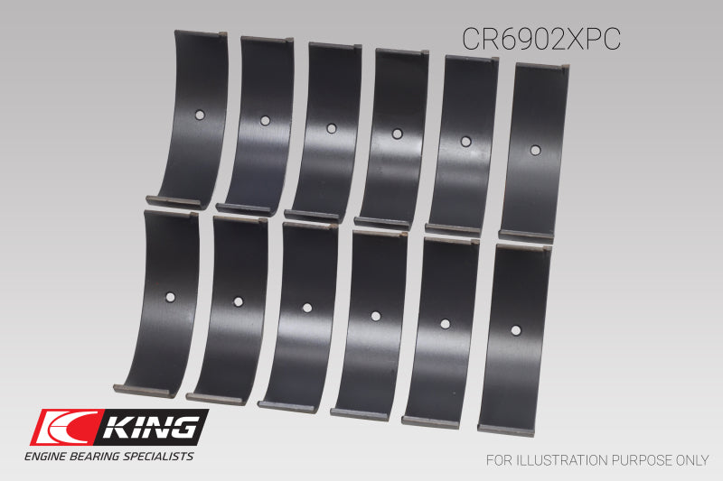 King Nissan VQ35HR/VQ37VHR/VR30DTT pMaxKote Rod Bearing Set - Size +.25mm King Engine Bearings Bearings  AXOPROS