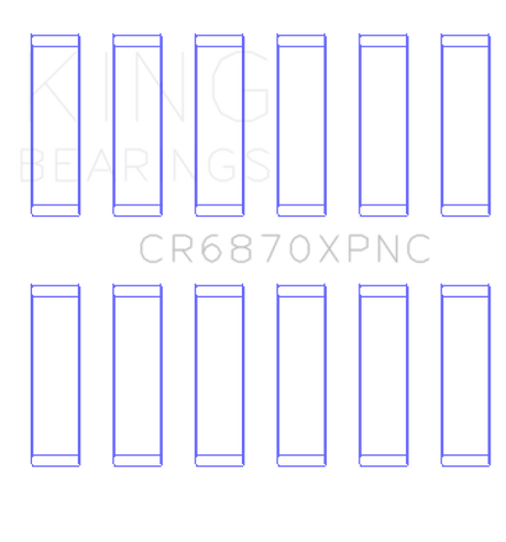 King Nissan VR38DETT pMaxKote Performance Con Rod Bearing Set - Size STD King Engine Bearings Bearings  AXOPROS