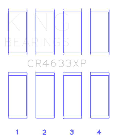 King Peugeot EP6DT/BMW N14B16C Rod Bearing Set - Size STD King Engine Bearings Bearings  AXOPROS