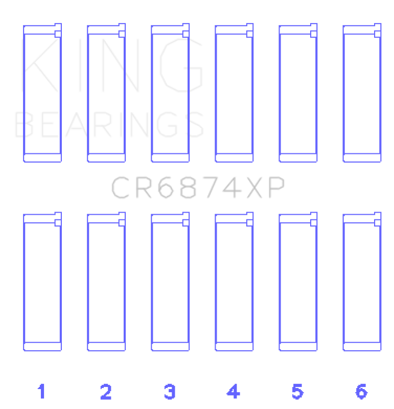 King Subaru EZ30/EZ30D (Size STD) Performance Rod Bearing Set King Engine Bearings Bearings  AXOPROS