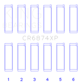 King Subaru EZ30/EZ30D (Size STD) Performance Rod Bearing Set King Engine Bearings Bearings  AXOPROS
