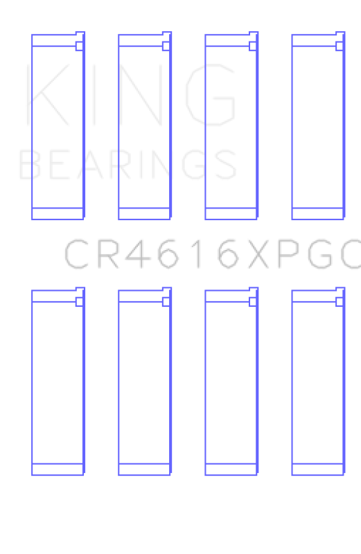 King Subaru FA20/Toyota 4U-GSE Tri-Metal Connecting Rod Bearing Set - Size +.25mm King Engine Bearings Bearings  AXOPROS