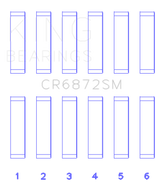 King Toyota 1GR-FE Connecting Rod Bearing Set - Size +.25mm King Engine Bearings Bearings  AXOPROS