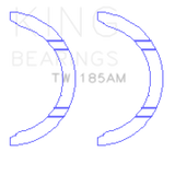 King Engine Bearings Toyota 1ZZ-FE Thrust Washer Set King Engine Bearings Bearings  AXOPROS