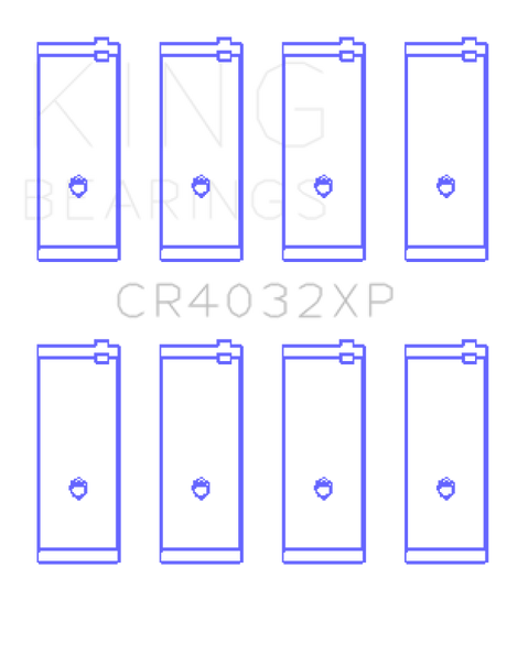 King Toyota 4AGE 4AGZE 16V 1.6L Performance Rod Bearing Set - Size STD King Engine Bearings Bearings  AXOPROS