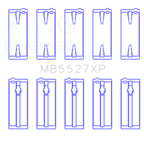King Toyota 4AGE/4AGZE 16V 1.6L (Size 0.25 Oversized) Performance Main Bearing Set King Engine Bearings Bearings  AXOPROS
