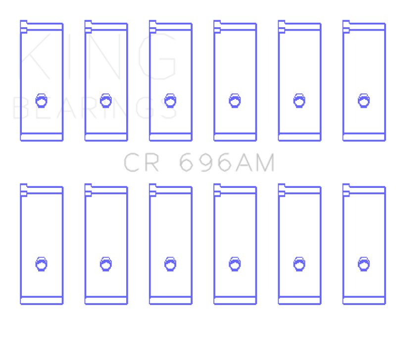 King Toyota 5ME/5MGE/7MGE/7MGTE Rod Bearing Set - Size +0.25mm King Engine Bearings Bearings  AXOPROS