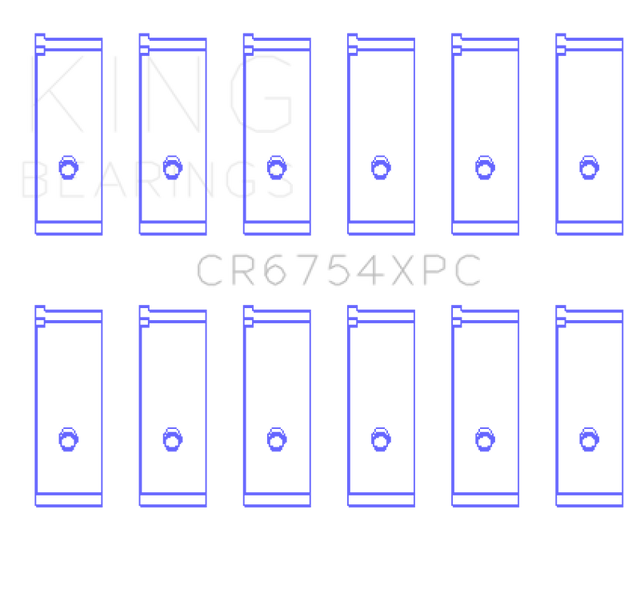 King Toyota2JZGE/2JZGTE 3.0L pMaxKote Performance Rod Bearing Set - Size +.026mm King Engine Bearings Bearings  AXOPROS