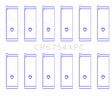King Toyota2JZGE/2JZGTE 3.0L pMaxKote Performance Rod Bearing Set - Size STD King Engine Bearings Bearings  AXOPROS