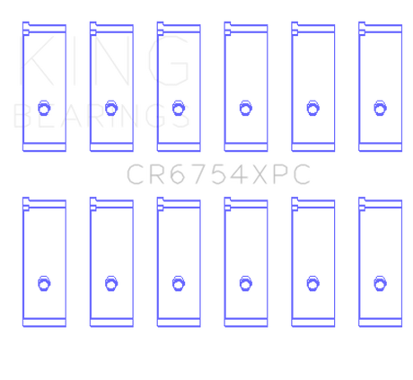King Toyota2JZGE/2JZGTE 3.0L pMaxKote Performance Rod Bearing Set - Size STD King Engine Bearings Bearings  AXOPROS
