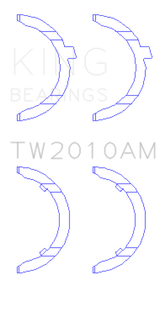 King Volkswagen JR 1.6L (td) Thrust Washer Set King Engine Bearings Bearings  AXOPROS