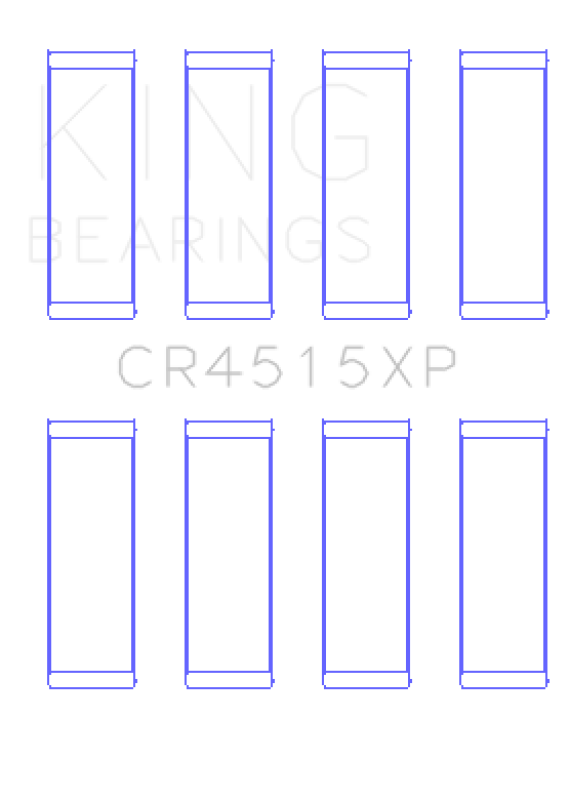 King Ford/Mazda 2.0L Duratec Tri-Metal Copper-Lead Nickel Performance Rod Bearing Set - Size STD King Engine Bearings Bearings  AXOPROS