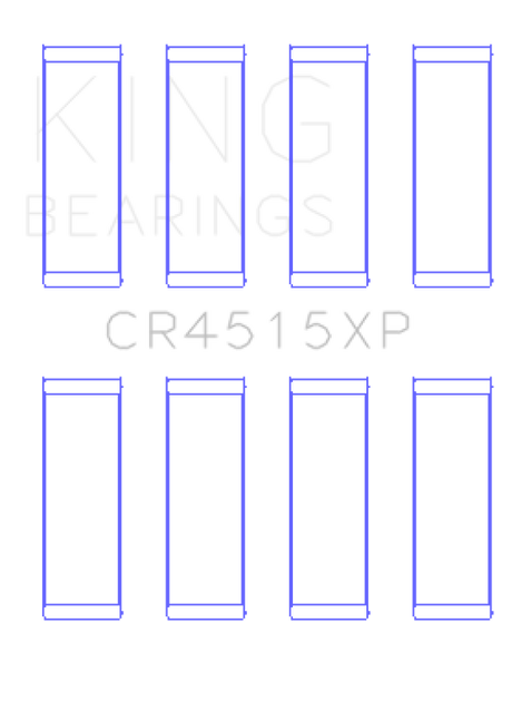 King Ford/Mazda 2.0L Duratec Tri-Metal Copper-Lead Nickel Performance Rod Bearing Set - Size STD King Engine Bearings Bearings  AXOPROS