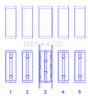 King Ford/Mazda Duratec 2.0/2.3 DOHC Silicon Bi-Metal Aluminum Main Bearing Set - Size STD King Engine Bearings Bearings  AXOPROS