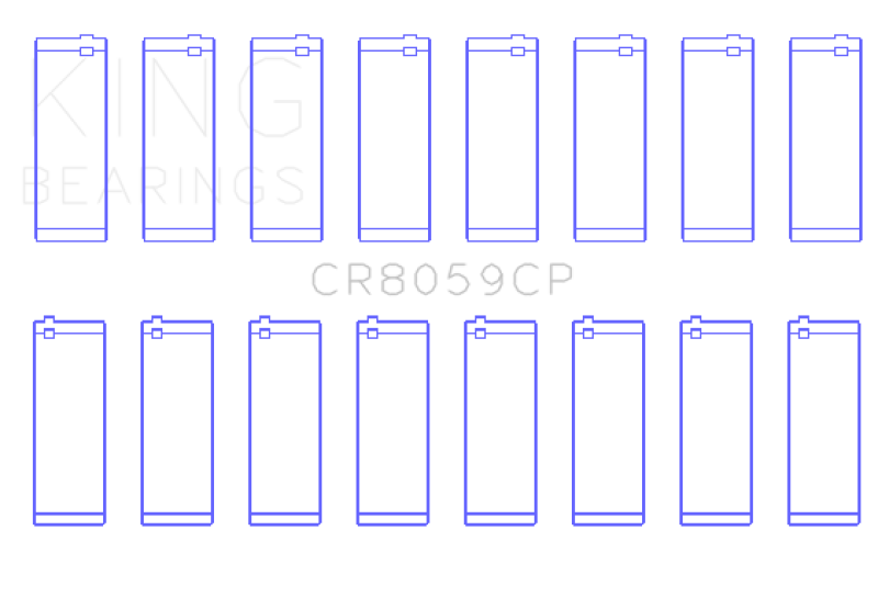 King General Motors Duramax Diesel L86/ LT1/ LT4 Connecting Rod Bearing Set - Tri-Metal Copper Based King Engine Bearings Bearings  AXOPROS