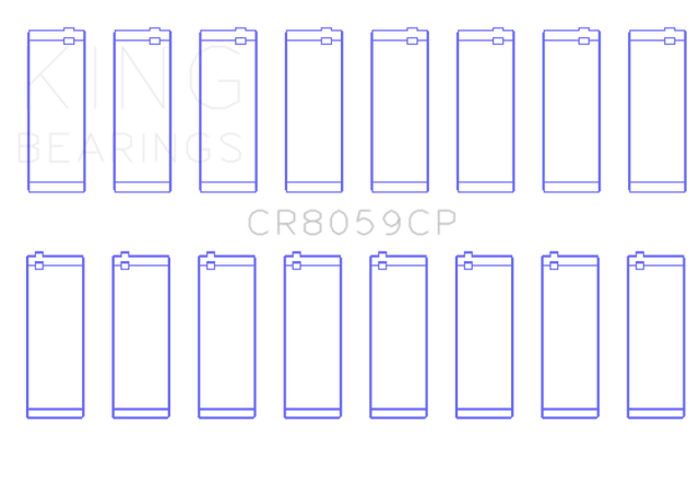 King General Motors Duramax Diesel L86/ LT1/ LT4 Connecting Rod Bearing Set - Tri-Metal Copper Based King Engine Bearings Bearings  AXOPROS
