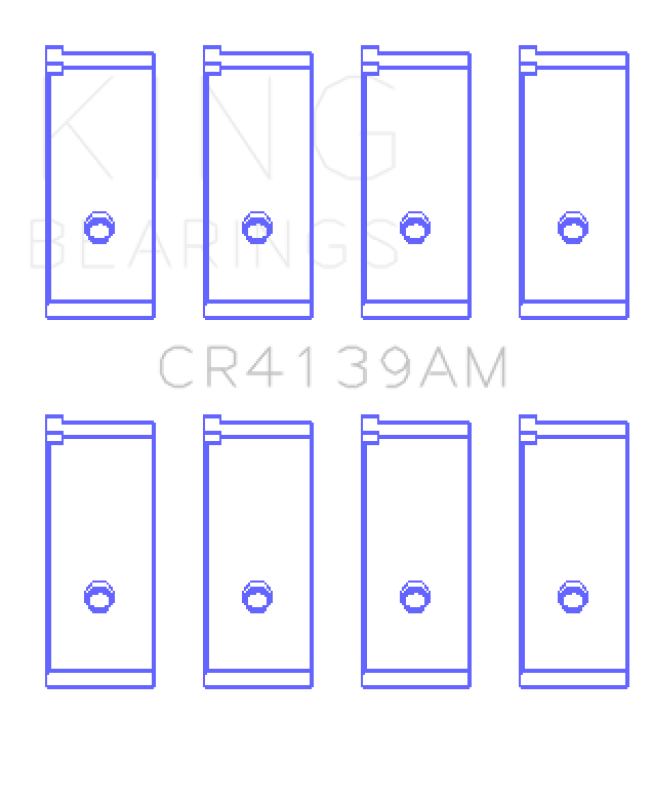 King Honda 91CI/1.5L D15A2/D15A3/D15B1/D15B2/D15B7/D15B8/D15Z1 Rod Bearing Set - Size STD King Engine Bearings Bearings  AXOPROS
