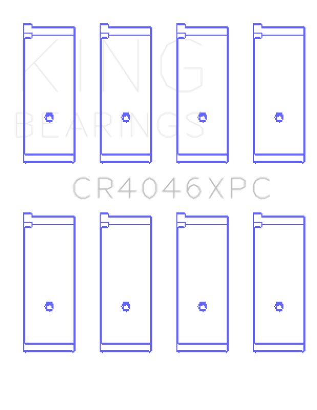 King Honda B20B4/B20Z2/D16 Series/ZC 16V pMaxKote Performance Rod Bearing Set - Size STD King Engine Bearings Bearings  AXOPROS