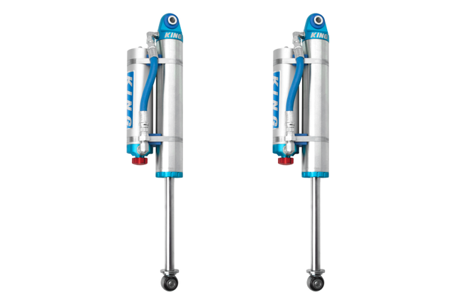 King Shocks 07-18 Chevrolet Silverado 1500 Rear 2.5 Dia Piggy Hose Res Shock w/Adjuster (Pair) King Shocks Shocks and Struts  AXOPROS