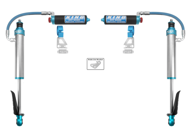 King Shocks 2024+ Toyota Tacoma 2.5 Dia Remote Reservoir Shock w/Adjuster (Pair) - Rear King Shocks Coilovers  AXOPROS