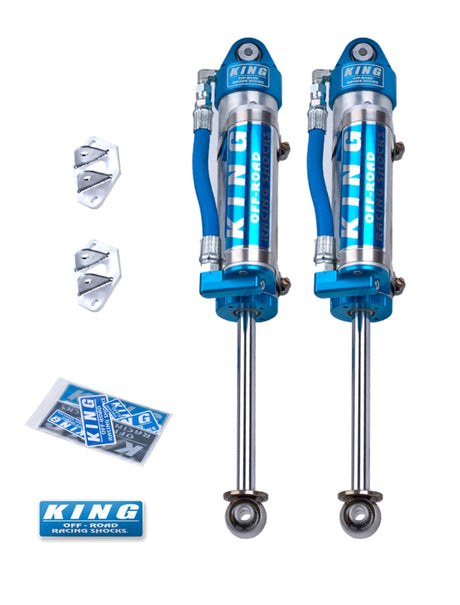 King Shocks 96-04 Toyota Tacoma (6 Lug) Rear 2.5 Dia Piggy Hose Reservoir Shock (Pair) King Shocks Shocks and Struts  AXOPROS
