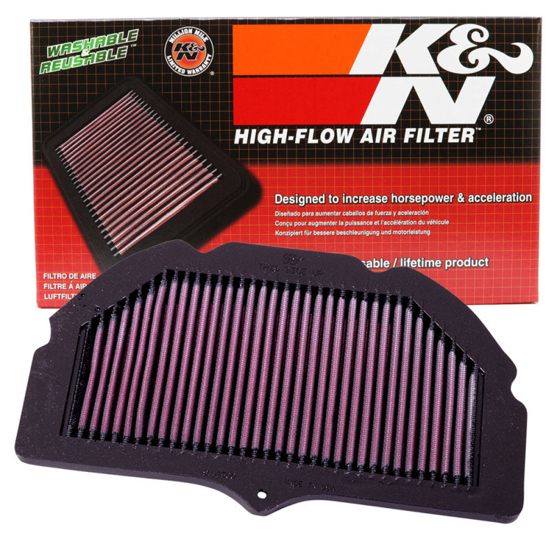 K&N 00-03 Suzuki GSXR6GSXR750 750 / 01-04 GSXR1000 1000 / 01-03 GSXR600 600 Replacement Air Filter K&N Engineering Air Filters - Direct Fit  AXOPROS