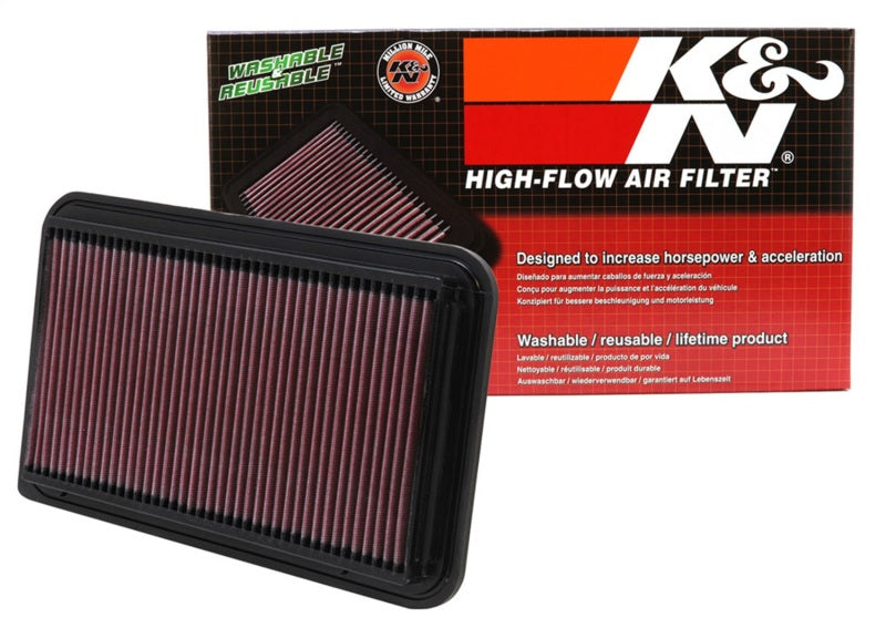 K&N 01-06 Toyota Camry / 04-10 Sienna / 01-09 Highlander / 03-06 Lexus RX330 Drop In Air Filter K&N Engineering Air Filters - Drop In  AXOPROS