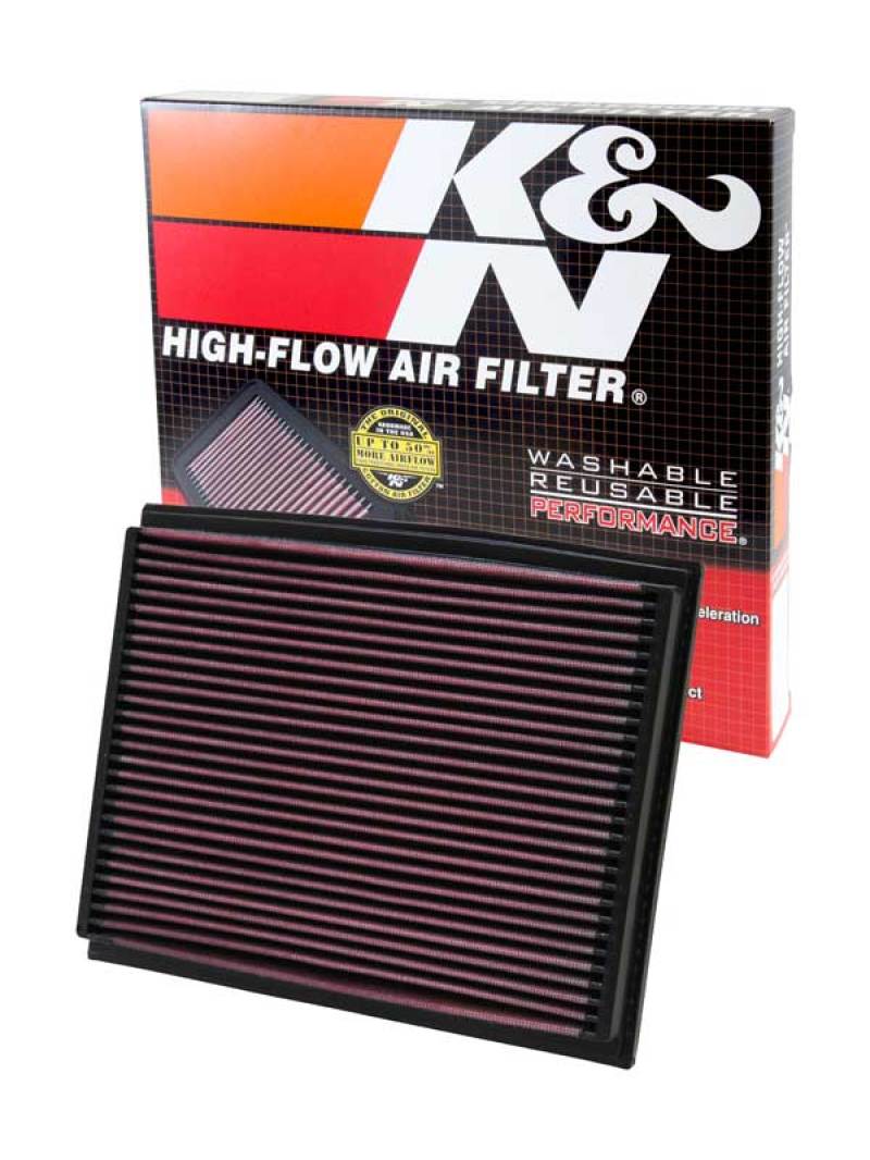 K&N 01-09 Audi A4/RS4/S4 Drop In Air Filter K&N Engineering Air Filters - Drop In  AXOPROS