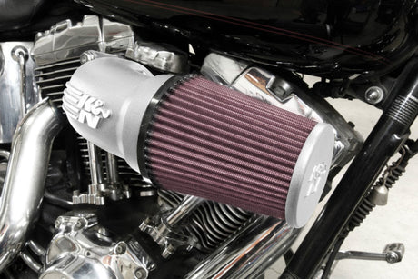 K&N 01-17 Harley Davidson Softail / Dyna FI Performance Air Intake System Silver K&N Engineering Cold Air Intakes  AXOPROS