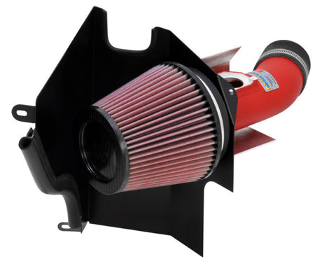 K&N 02-07 WRX/STi Wrinkle Red Typhoon Short Ram Intake K&N Engineering Cold Air Intakes  AXOPROS