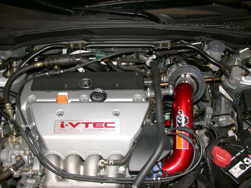 K&N 02 Honda Civic Si Red Typhoon Short Ram Intake K&N Engineering Cold Air Intakes  AXOPROS