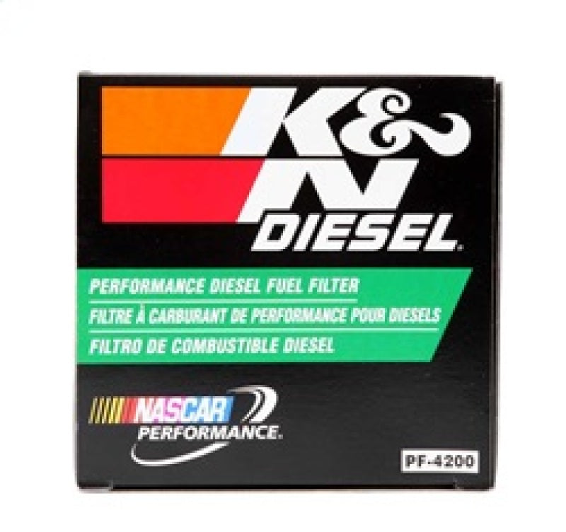 K&N 03-09 Dodge Ram 5.9L L6 Diesel 3.375in OD x 3.969in L Fuel FIlter K&N Engineering Fuel Filters  AXOPROS