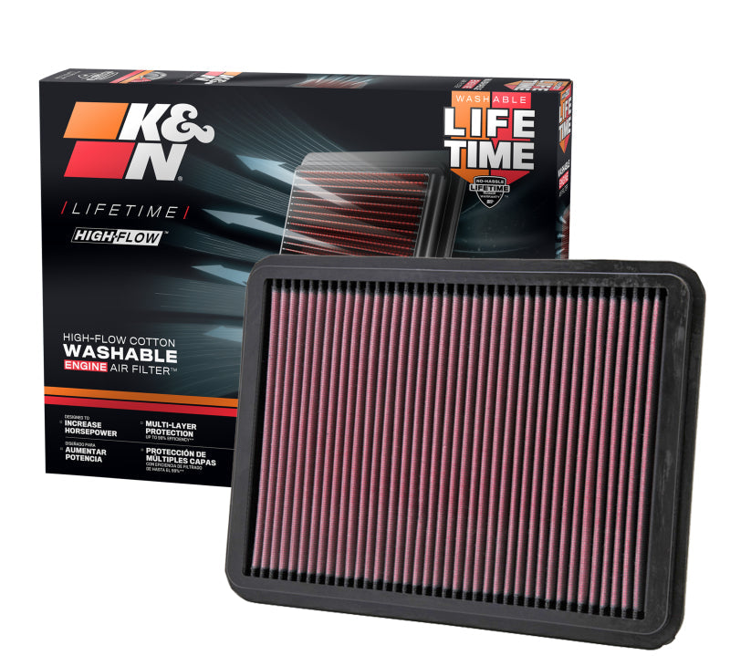 K&N 04-09 Lexus GX470 4.7L / 02-08 Toyota 4Runner / 01-07 Sequoia / 00-06 Tundra Drop In Air Filter K&N Engineering Air Filters - Drop In  AXOPROS