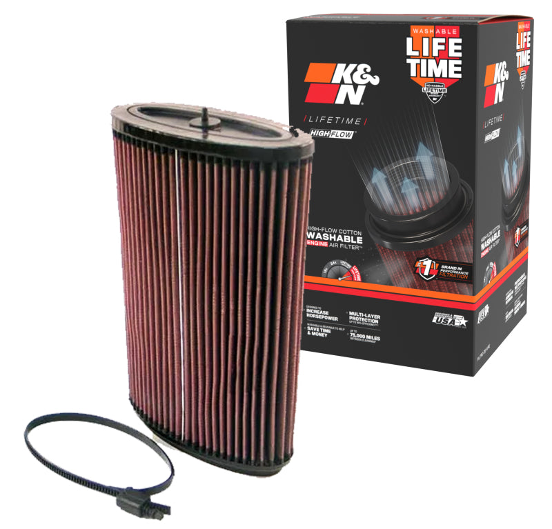 K&N 05-06 Porsche Boxster 2.7L-F6/3.2L-F6 Drop In Air Filter K&N Engineering Air Filters - Drop In  AXOPROS
