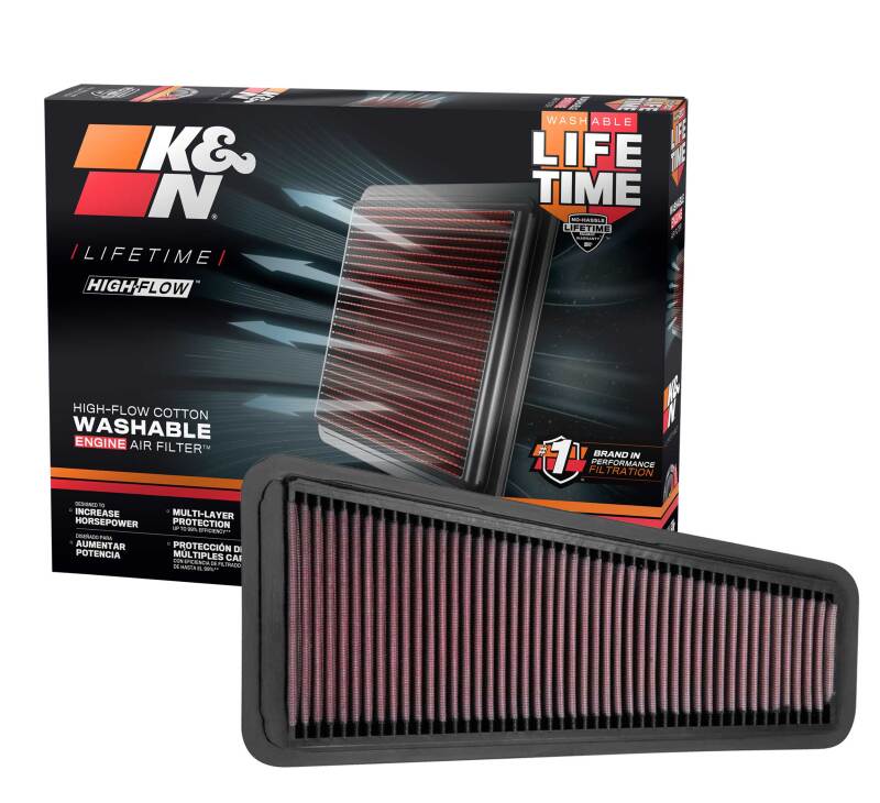K&N 05-10 Toyota Tacoma/Tundra / 02-09 4Runner / 07-09 FJ Cruiser Drop In Air Filter K&N Engineering Air Filters - Drop In  AXOPROS