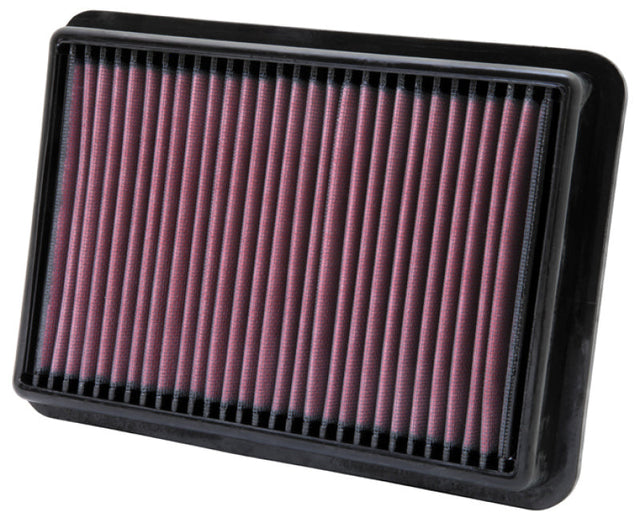 K&N 05-11 Nissan Navara 2.5L L4 10.5in OS Length/7.438in OS Width/1.438in H Replacement Air Filter K&N Engineering Air Filters - Drop In  AXOPROS