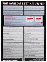K&N 06 Holden Commodore VE Drop In Air Filter K&N Engineering Air Filters - Drop In  AXOPROS