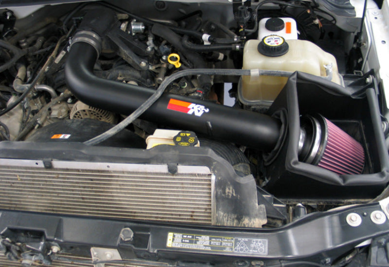 K&N 07-08 Ford F250 SD V8-5.4L Black High Flow Performance Kit K&N Engineering Cold Air Intakes  AXOPROS