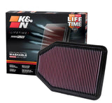 K&N 07-10 Jeep Wrangler 3.8L V6 Drop In Air Filter K&N Engineering Air Filters - Drop In  AXOPROS
