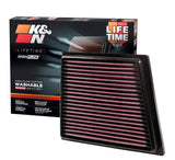 K&N 08 Ford Fiesta 1.25L-L4 Drop In Air Filter K&N Engineering Air Filters - Drop In  AXOPROS