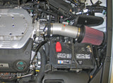 K&N 08 Honda Accord 3.5L-V6 Silver Typhoon Short Ram Intake K&N Engineering Cold Air Intakes  AXOPROS