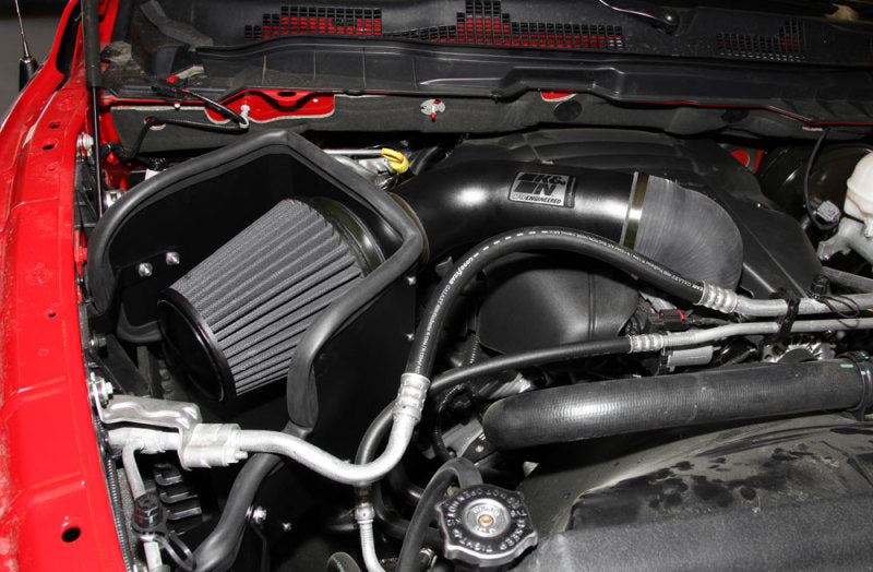 K&N 09-13 Dodge Ram 1500 Pickup 5.7L V8 / 11-13 Ram 1500 5.7L V8 Black Performance Intake Kit K&N Engineering Cold Air Intakes  AXOPROS