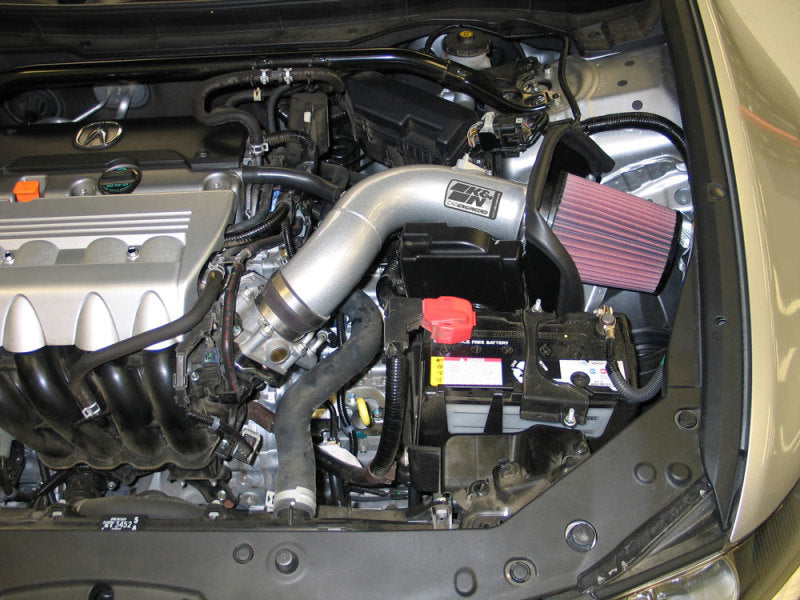 K&N 09 Acura TSX 2.4L Silver Typhoon Intake K&N Engineering Cold Air Intakes  AXOPROS