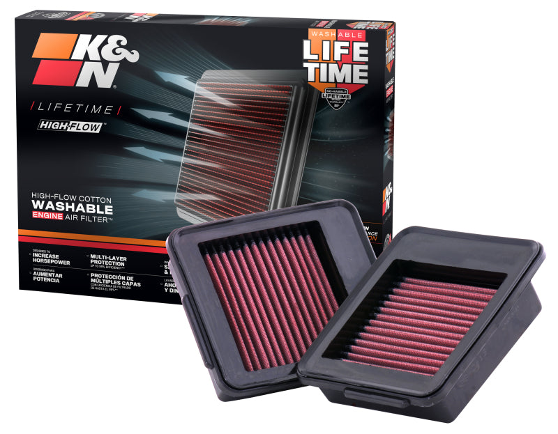 K&N 09+ Nissan GTR Drop In Air Filter K&N Engineering Air Filters - Drop In  AXOPROS