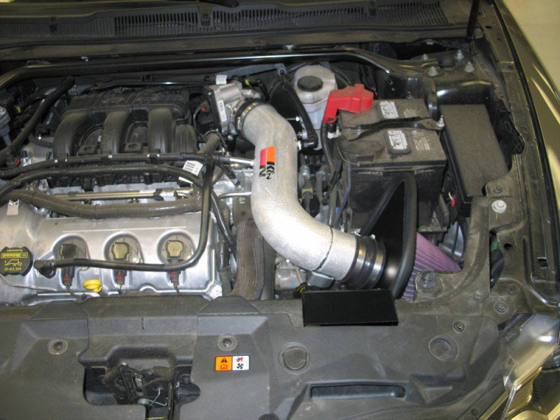 K&N 10-11 Ford Taurus 3.5L V6 Silver Typhoon Cold Air Intake K&N Engineering Cold Air Intakes  AXOPROS
