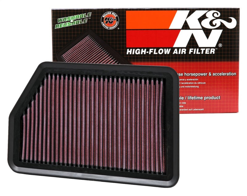 K&N 10-11 Hyndai Tucson 2.0/2.4L Drop In Air Filter K&N Engineering Air Filters - Drop In  AXOPROS