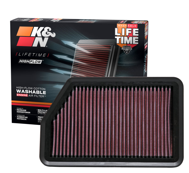 K&N 10-11 Hyndai Tucson 2.0/2.4L Drop In Air Filter K&N Engineering Air Filters - Drop In  AXOPROS