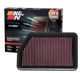 K&N 10-11 Hyndai Tucson 2.0/2.4L Drop In Air Filter K&N Engineering Air Filters - Drop In  AXOPROS